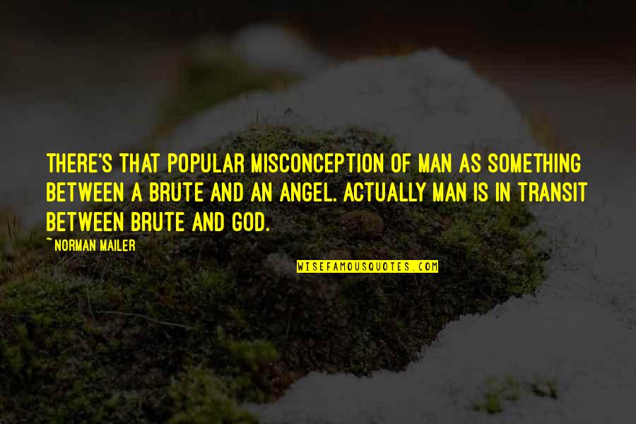 God Angel Quotes By Norman Mailer: There's that popular misconception of man as something