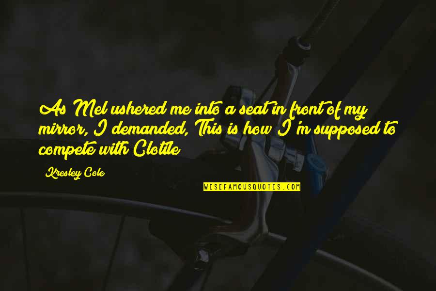 God Bless Our Troops Quotes By Kresley Cole: As Mel ushered me into a seat in God Bless Our Troops Quotes By Kresley Cole: As Mel ushered me into a seat in