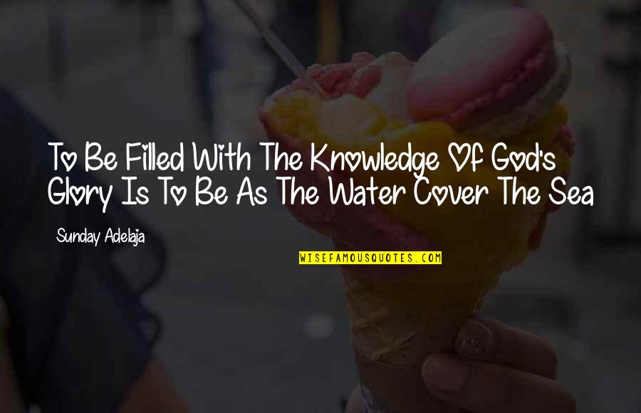 God Bringing You Through Quotes By Sunday Adelaja: To Be Filled With The Knowledge Of God's