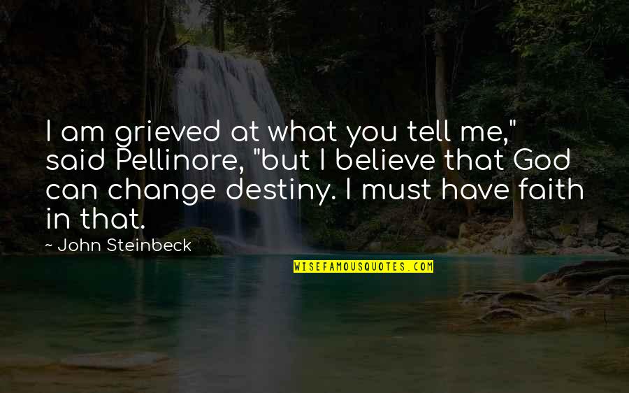 God Can Change Quotes By John Steinbeck: I am grieved at what you tell me,"