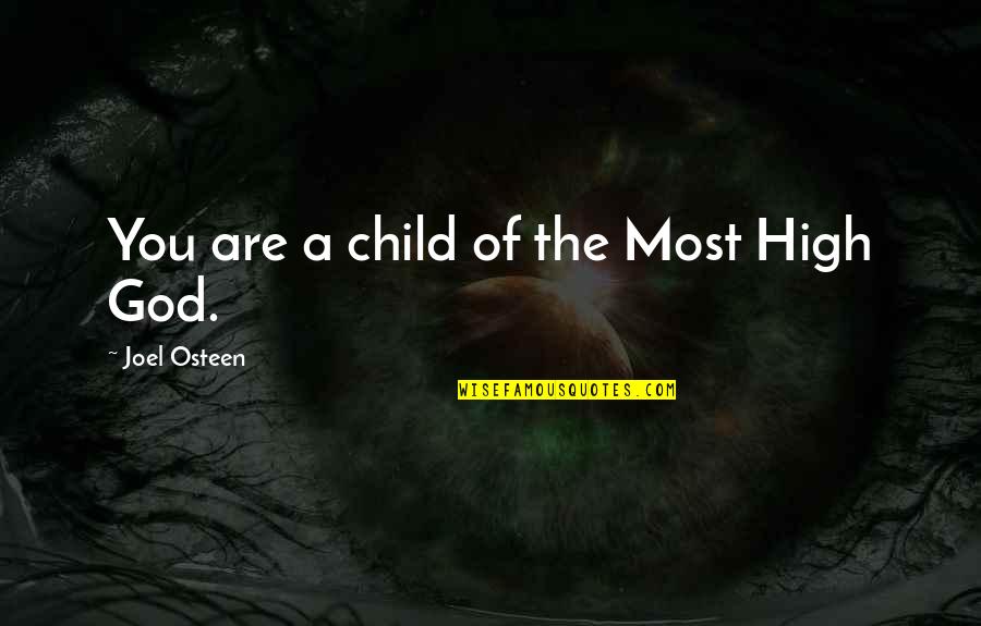 God Child Quotes By Joel Osteen: You are a child of the Most High