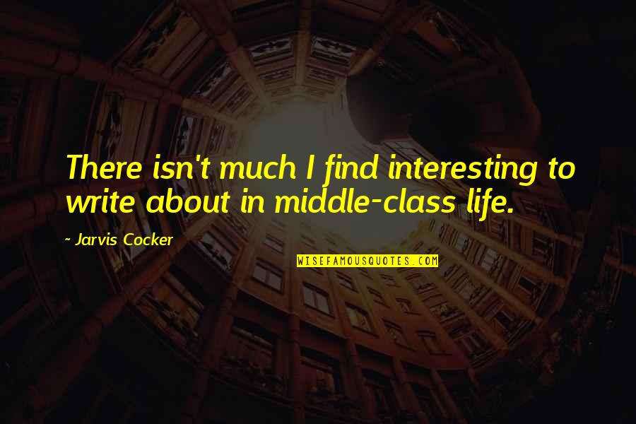 God Dont Judge Quotes By Jarvis Cocker: There isn't much I find interesting to write