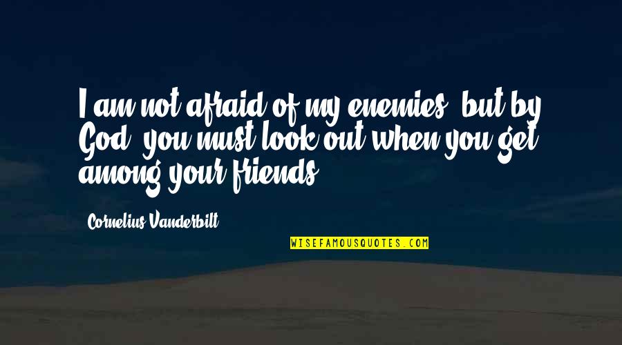 God Friends Quotes By Cornelius Vanderbilt: I am not afraid of my enemies, but
