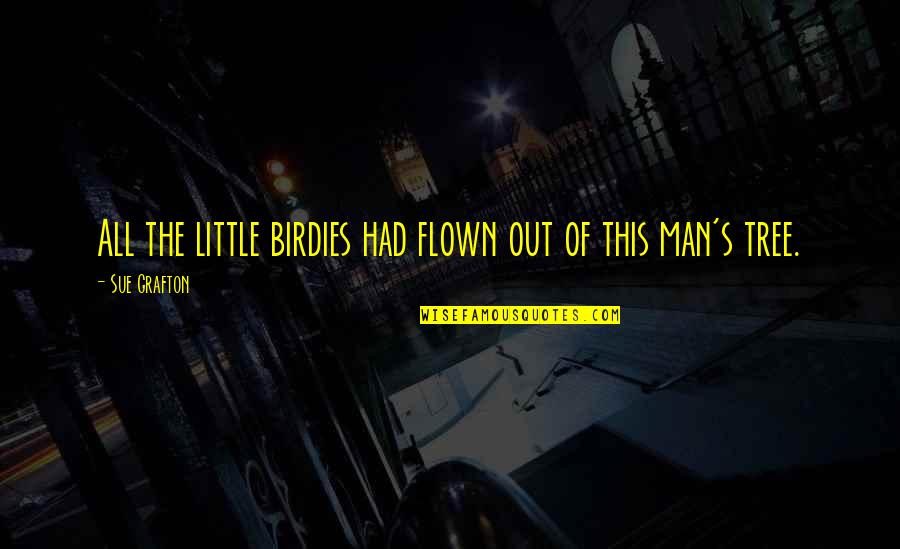 God Gave Man Two Ears And One Mouth Quotes By Sue Grafton: All the little birdies had flown out of
