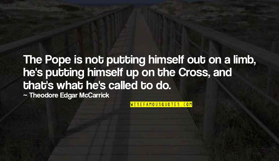 God Gave Me You For A Reason Quotes By Theodore Edgar McCarrick: The Pope is not putting himself out on