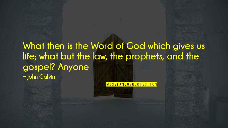 God Gives Us Quotes By John Calvin: What then is the Word of God which