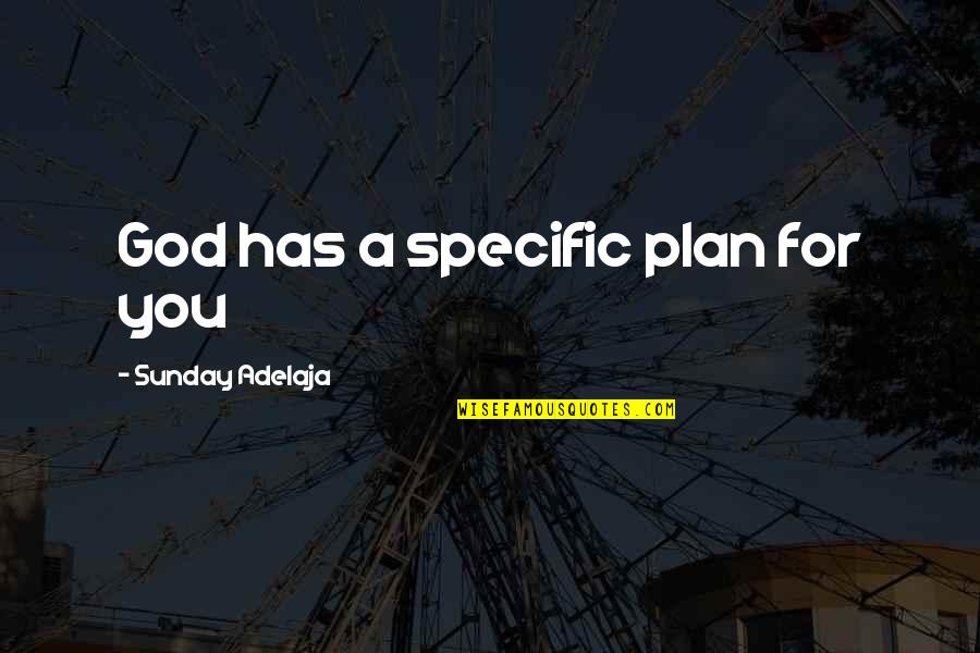 God Has A Purpose Quotes By Sunday Adelaja: God has a specific plan for you