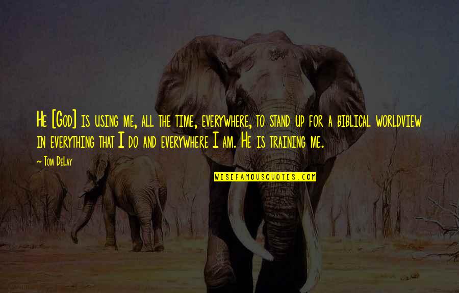 God Is Everywhere Quotes By Tom DeLay: He [God] is using me, all the time,
