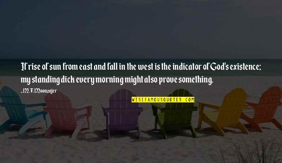 God Is Miracle Quotes By M.F. Moonzajer: If rise of sun from east and fall