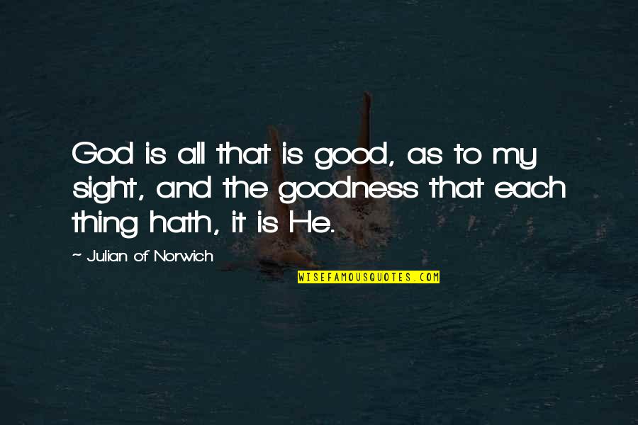 God Is My All Quotes By Julian Of Norwich: God is all that is good, as to God Is My All Quotes By Julian Of Norwich: God is all that is good, as to