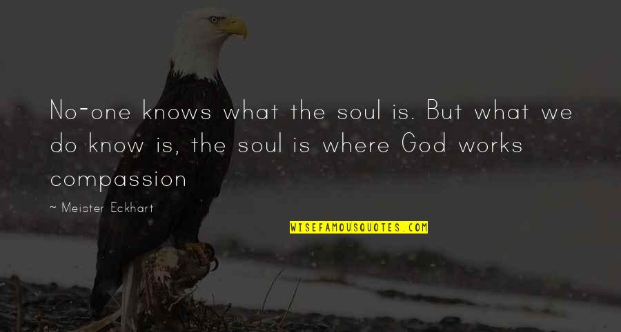 God Knows Where I Am Quotes By Meister Eckhart: No-one knows what the soul is. But what