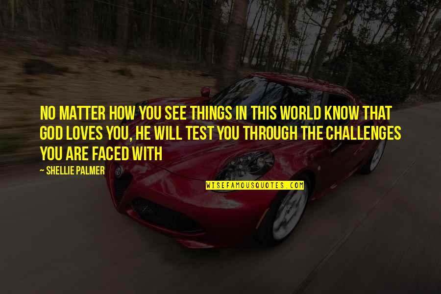 God Loves You Quotes Quotes By Shellie Palmer: No matter how you see things in this