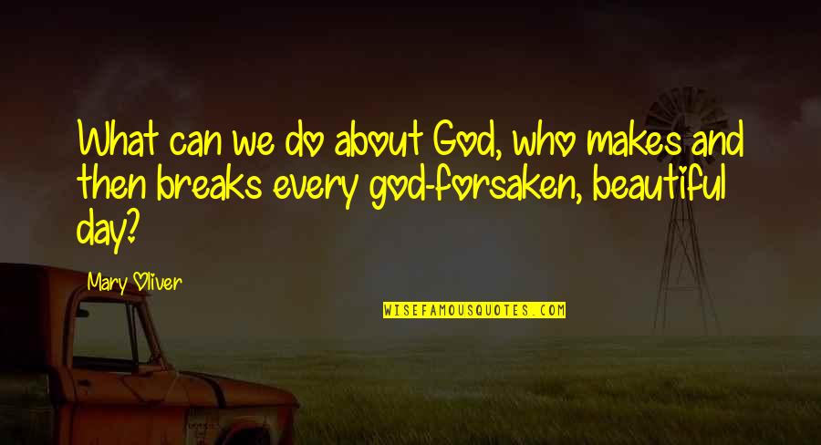 God Makes You Beautiful Quotes By Mary Oliver: What can we do about God, who makes God Makes You Beautiful Quotes By Mary Oliver: What can we do about God, who makes
