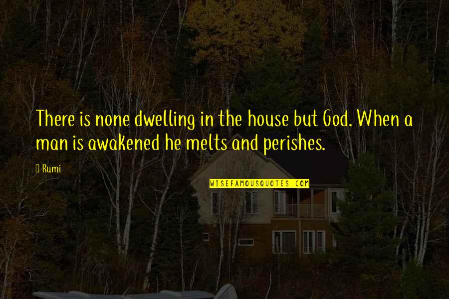 God Man Quotes By Rumi: There is none dwelling in the house but