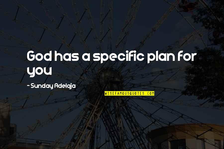 God Plan For Your Life Quotes By Sunday Adelaja: God has a specific plan for you