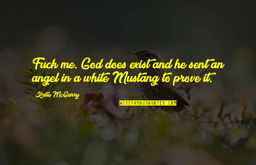 God Sent Me You Quotes By Katie McGarry: Fuck me. God does exist and he sent