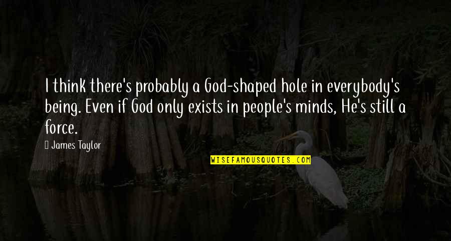 God Shaped Hole Quotes By James Taylor: I think there's probably a God-shaped hole in