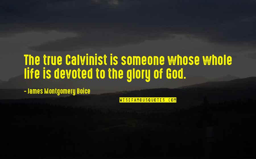 God Yahoo Quotes By James Montgomery Boice: The true Calvinist is someone whose whole life