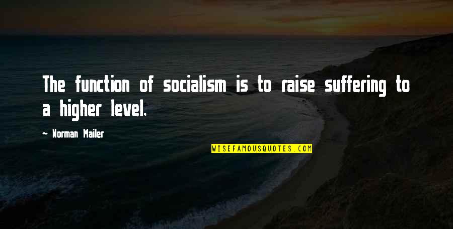 Godesberger Quotes By Norman Mailer: The function of socialism is to raise suffering