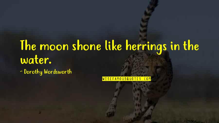 Godillot Chaussure Quotes By Dorothy Wordsworth: The moon shone like herrings in the water. Godillot Chaussure Quotes By Dorothy Wordsworth: The moon shone like herrings in the water.
