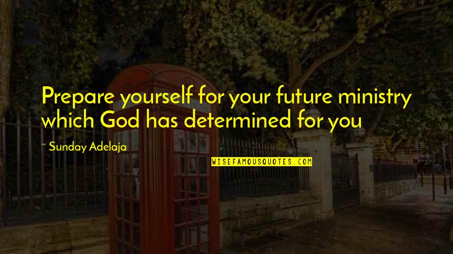 God's Purpose For You Quotes By Sunday Adelaja: Prepare yourself for your future ministry which God