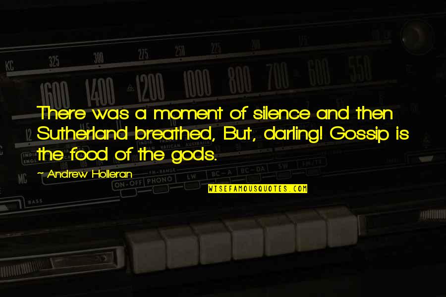 Gods Silence Quotes By Andrew Holleran: There was a moment of silence and then