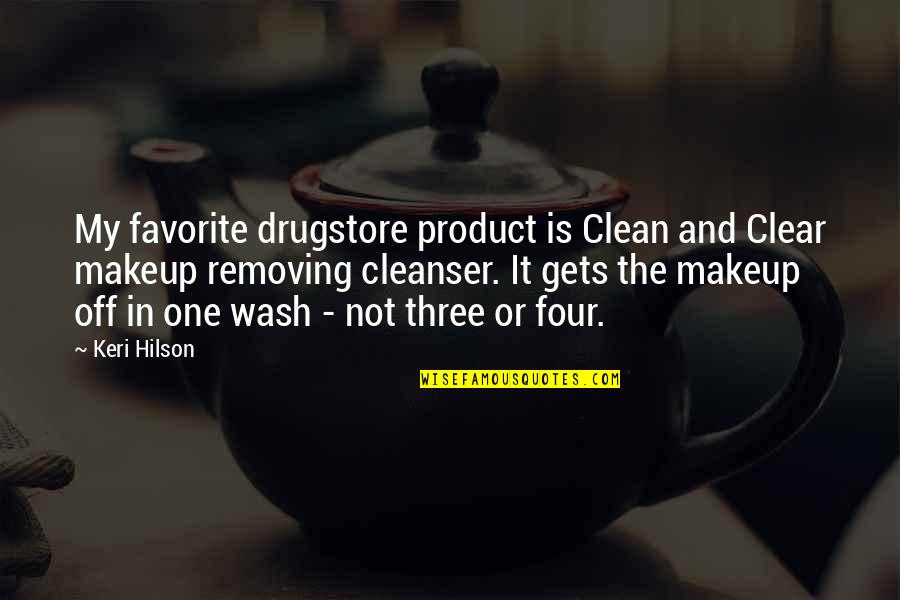 Godtfred Christiansen Quotes By Keri Hilson: My favorite drugstore product is Clean and Clear