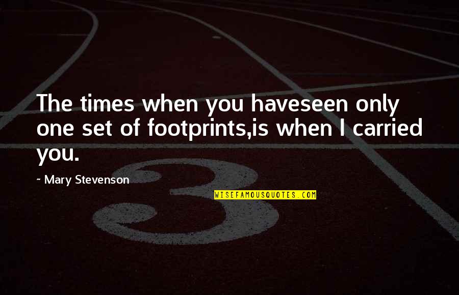 Goedkope Vliegtickets Quotes By Mary Stevenson: The times when you haveseen only one set