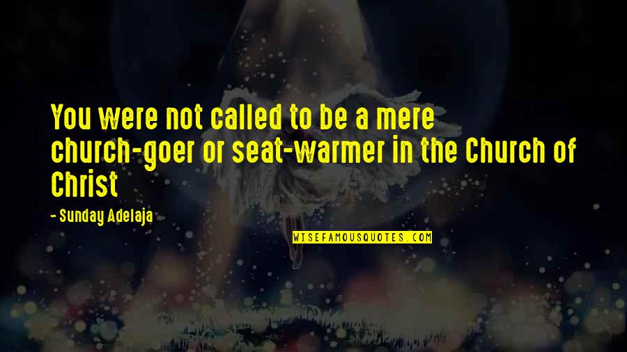 Goer Quotes By Sunday Adelaja: You were not called to be a mere