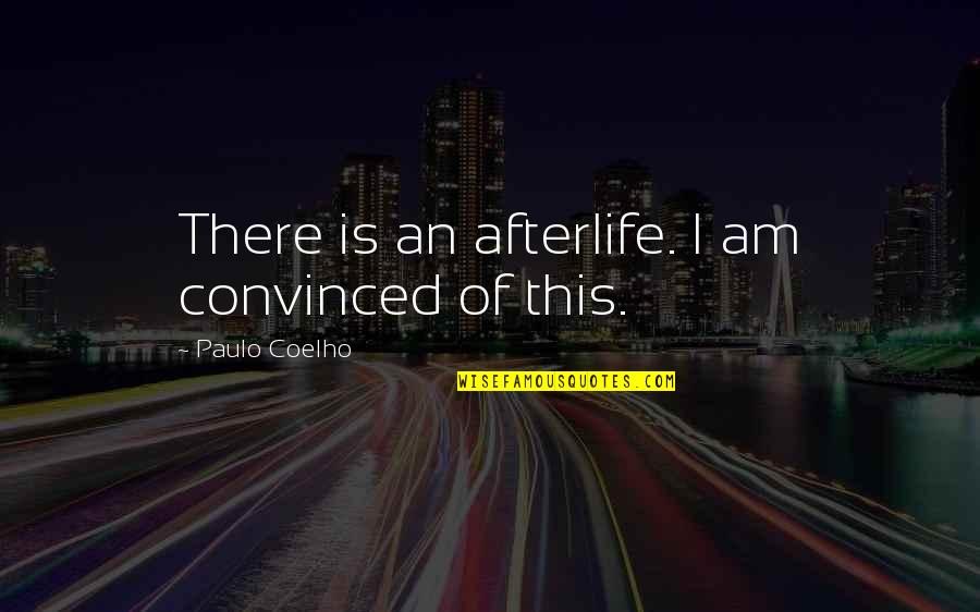Goey Quotes By Paulo Coelho: There is an afterlife. I am convinced of