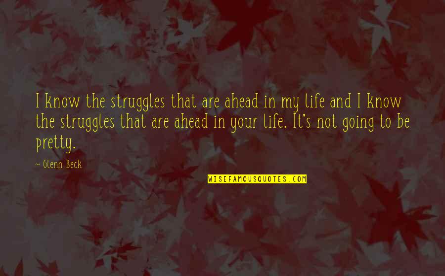 Going Ahead In Life Quotes By Glenn Beck: I know the struggles that are ahead in