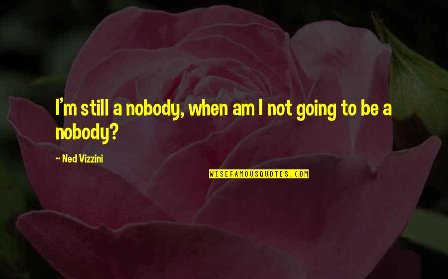 Going In Life Quotes By Ned Vizzini: I'm still a nobody, when am I not