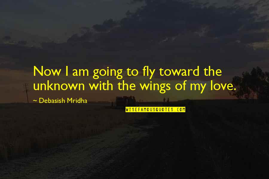 Going Into The Unknown Quotes By Debasish Mridha: Now I am going to fly toward the