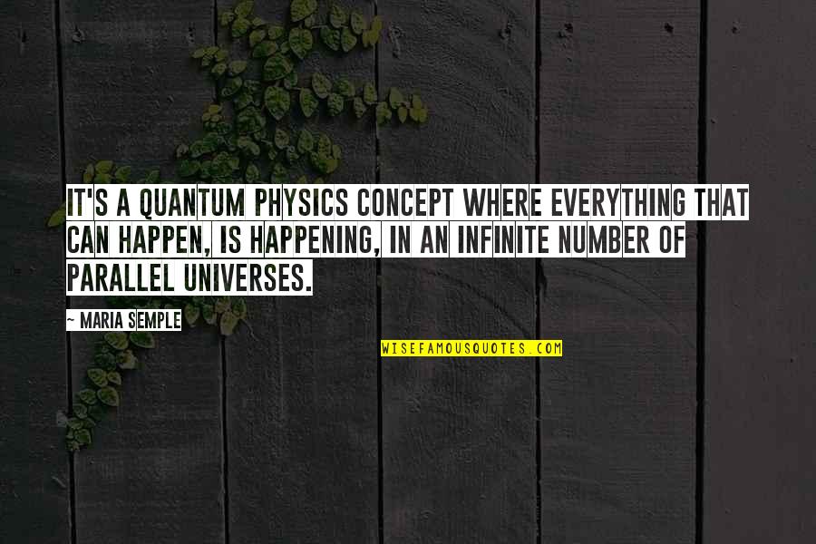 Going On Exchange Quotes By Maria Semple: It's a quantum physics concept where everything that