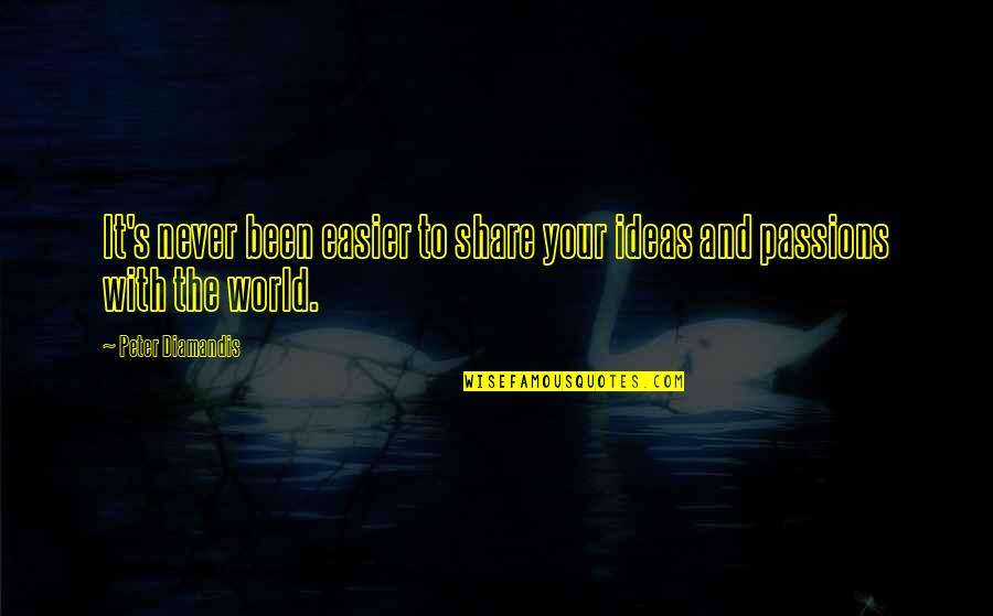 Going To Gallows Quotes By Peter Diamandis: It's never been easier to share your ideas Going To Gallows Quotes By Peter Diamandis: It's never been easier to share your ideas