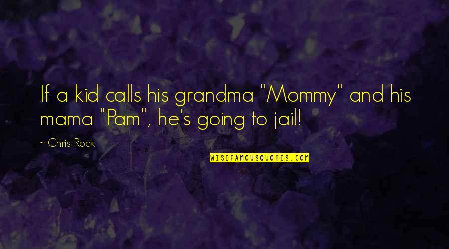 Going To Jail Quotes By Chris Rock: If a kid calls his grandma "Mommy" and