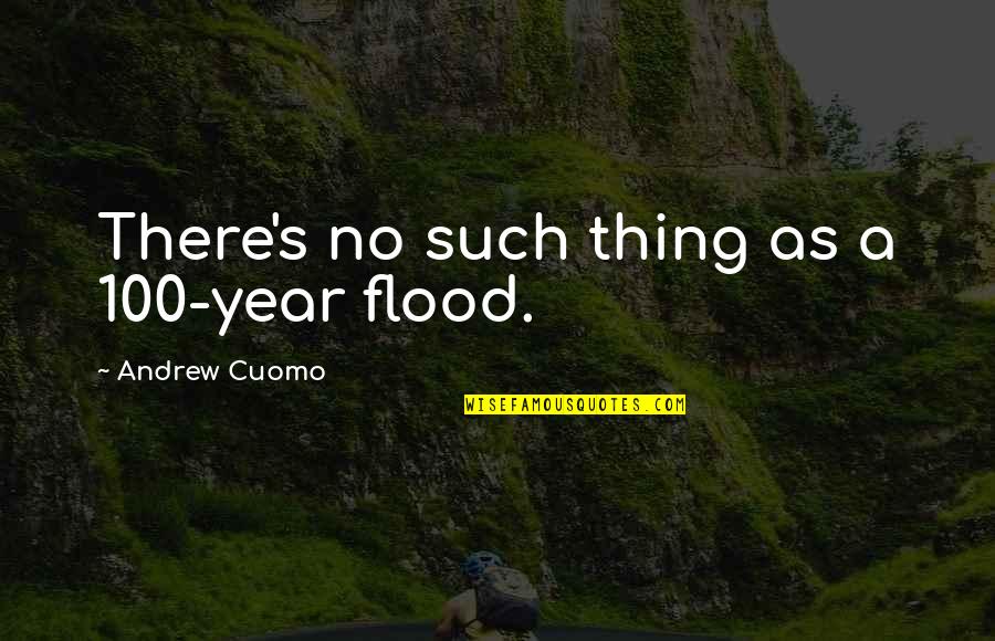 Going Too Fast In Life Quotes By Andrew Cuomo: There's no such thing as a 100-year flood.