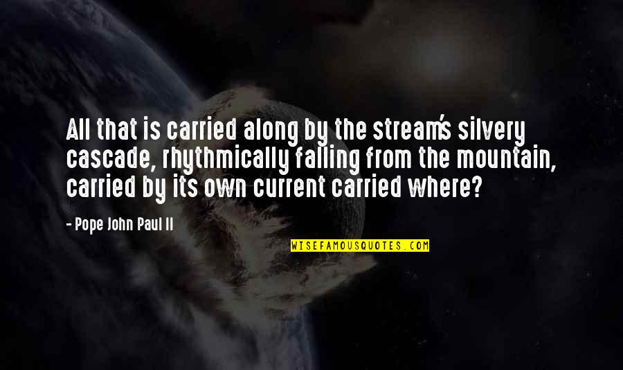Gokul Suresh Quotes By Pope John Paul II: All that is carried along by the stream's