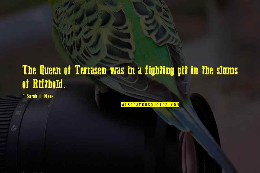 Gold Flake Quotes By Sarah J. Maas: The Queen of Terrasen was in a fighting