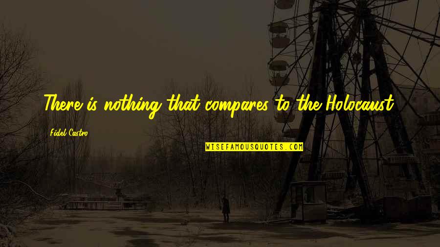 Gold Mines Quotes By Fidel Castro: There is nothing that compares to the Holocaust.