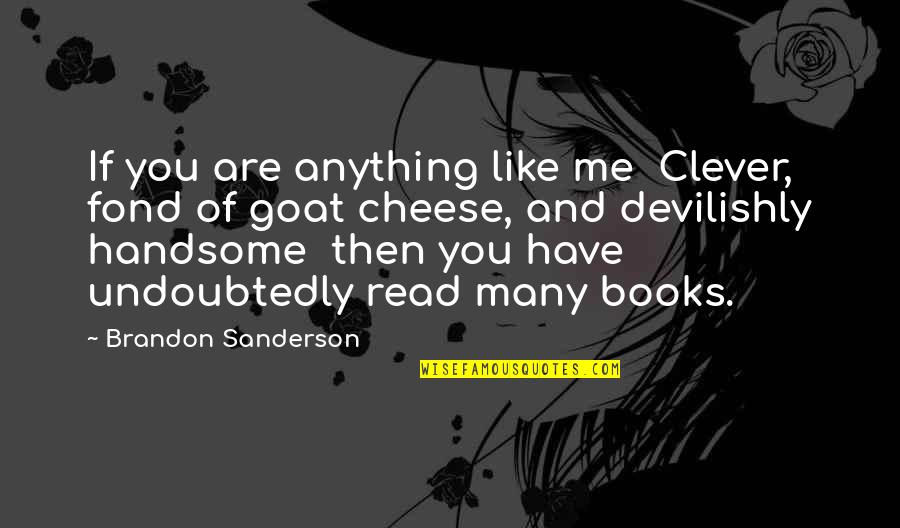 Golden Compass Quote Quotes By Brandon Sanderson: If you are anything like me Clever, fond