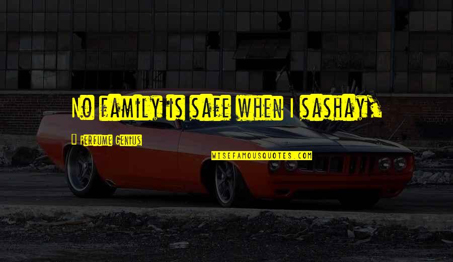 Goldenrod Quotes By Perfume Genius: No family is safe when I sashay,