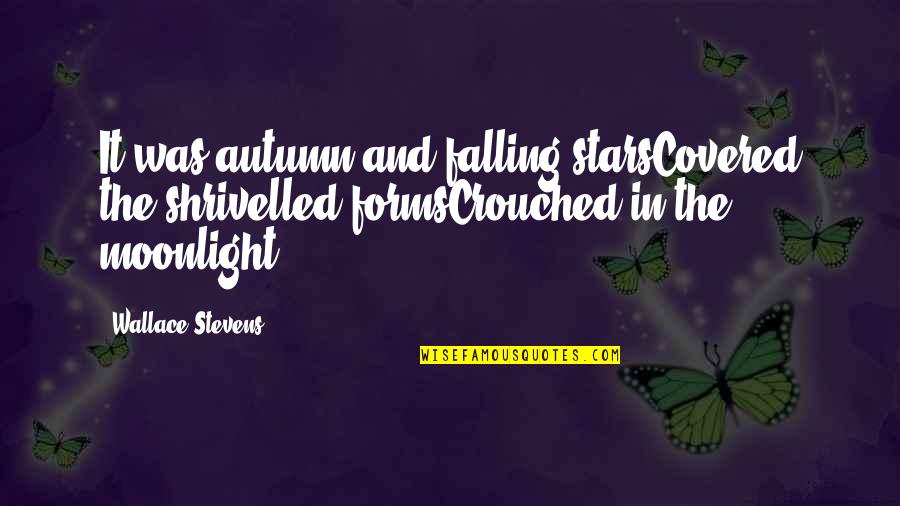 Goldfinches Change Quotes By Wallace Stevens: It was autumn and falling starsCovered the shrivelled Goldfinches Change Quotes By Wallace Stevens: It was autumn and falling starsCovered the shrivelled