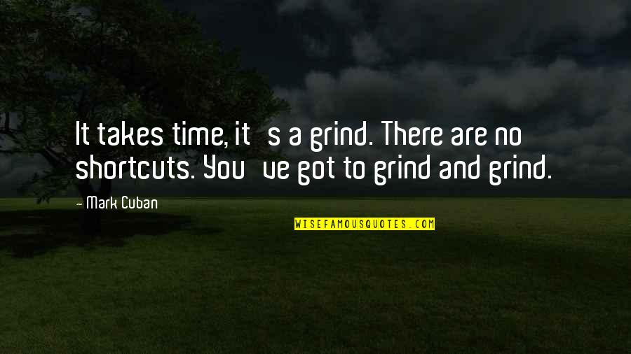 Golf Handicaps Quotes By Mark Cuban: It takes time, it's a grind. There are
