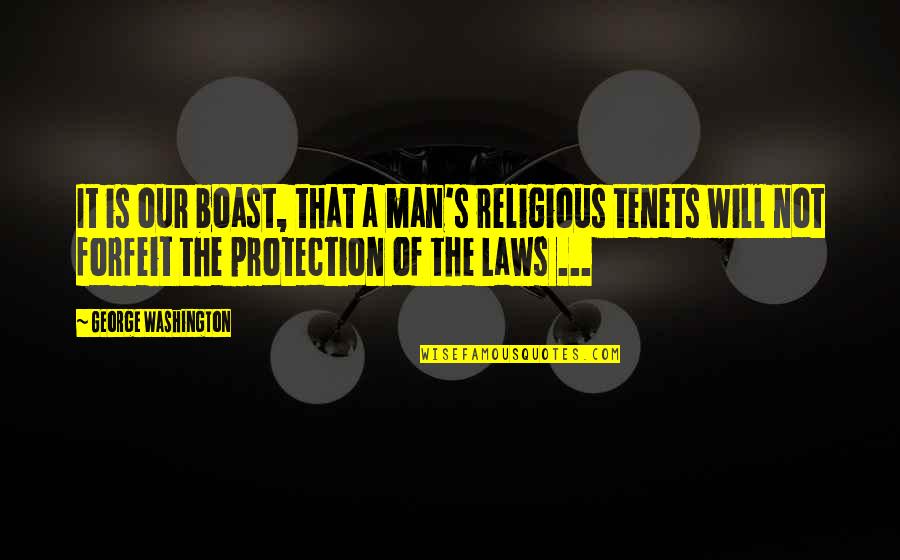 Golombek Alison Quotes By George Washington: It is our boast, that a man's religious