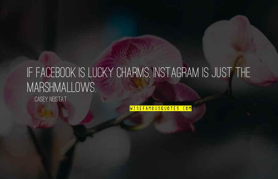 Gomed Stone Quotes By Casey Neistat: If Facebook is Lucky Charms, Instagram is just