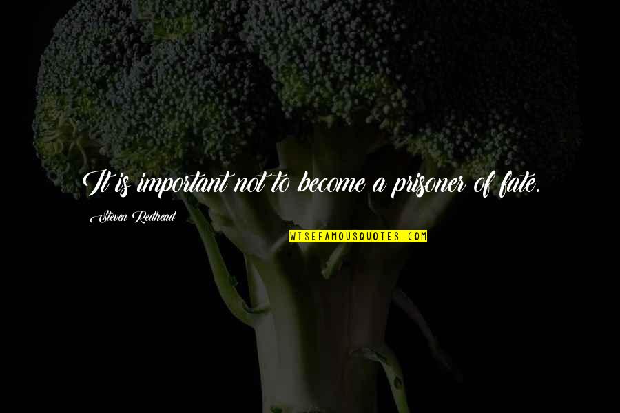 Gondolas Supermercado Quotes By Steven Redhead: It is important not to become a prisoner Gondolas Supermercado Quotes By Steven Redhead: It is important not to become a prisoner