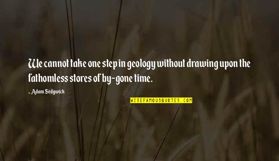 Gone Time Quotes By Adam Sedgwick: We cannot take one step in geology without