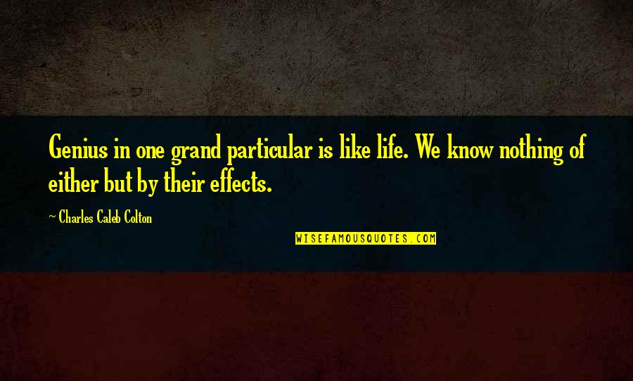 Gone Too Soon Picture Quotes By Charles Caleb Colton: Genius in one grand particular is like life. Gone Too Soon Picture Quotes By Charles Caleb Colton: Genius in one grand particular is like life.