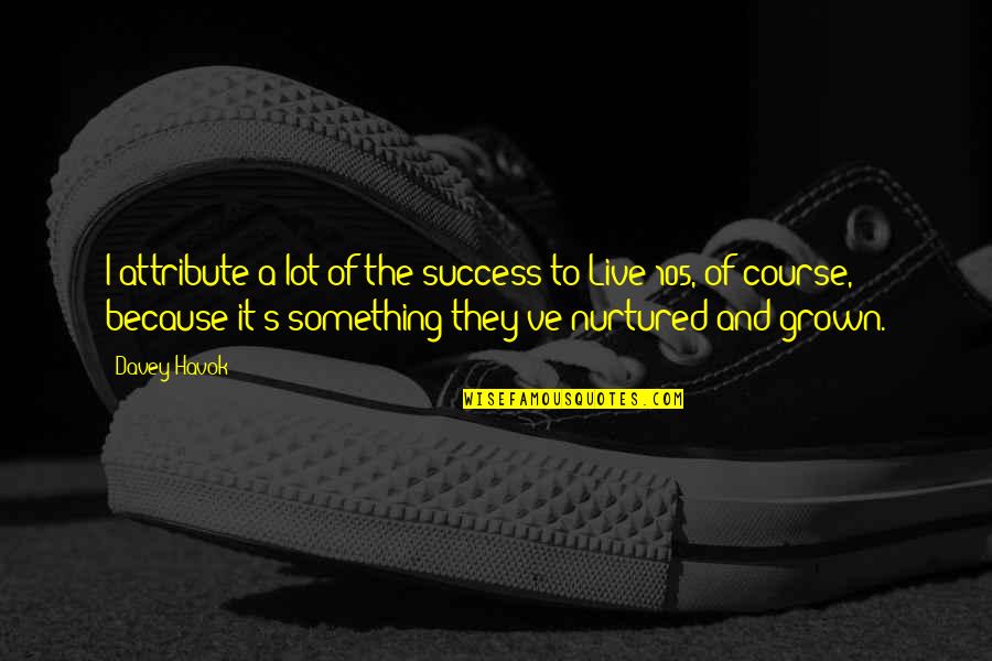 Gonfler Anglais Quotes By Davey Havok: I attribute a lot of the success to Gonfler Anglais Quotes By Davey Havok: I attribute a lot of the success to
